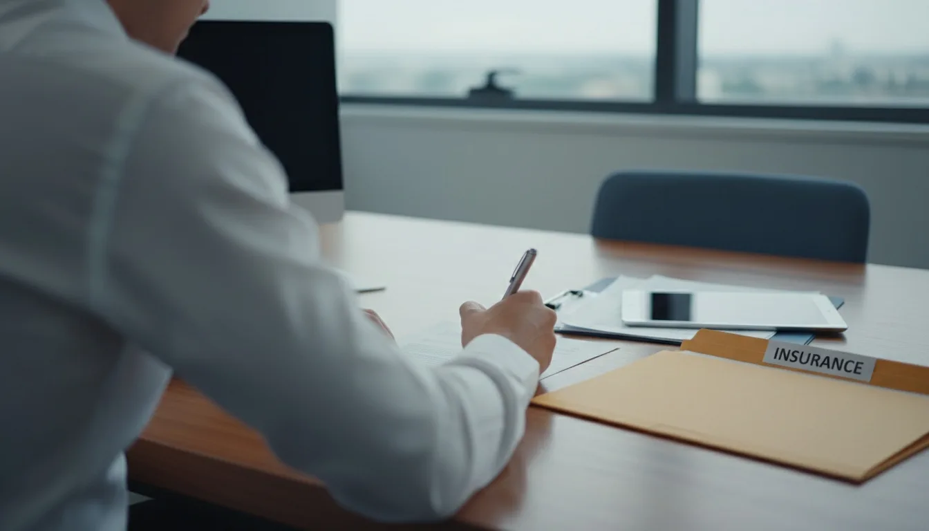 Legal document, gavel, and clipboard on professional desk